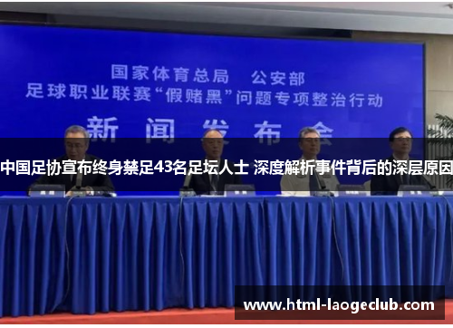 中国足协宣布终身禁足43名足坛人士 深度解析事件背后的深层原因 中国足协宣布终身禁足43名足坛人士 深度解析事件背后的深层原因